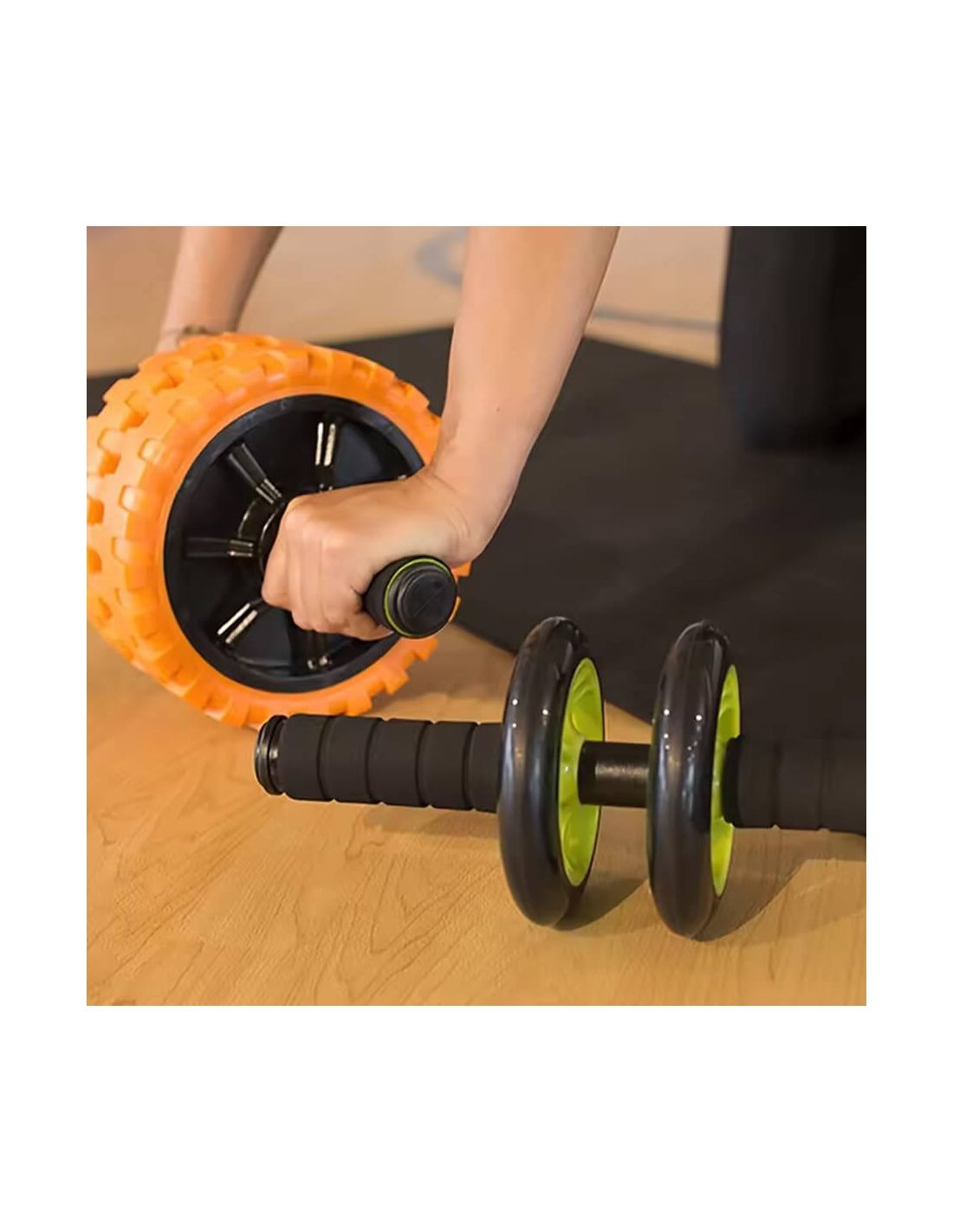 🔥 RUEDA ABDOMINAL DOBLE POWER - ¡EL SECRETO PARA UN CORE DE ACERO! 💪