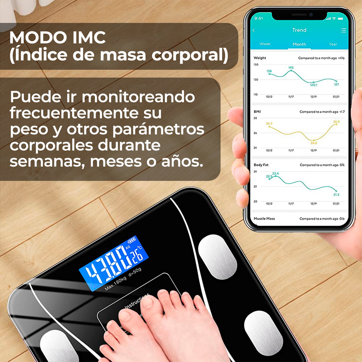 Balanza Digital para Peso Corporal